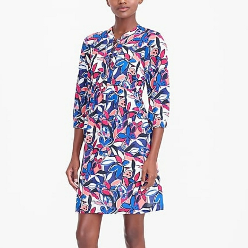 🆕 J. Crew Women's Lace Up Midi Dress